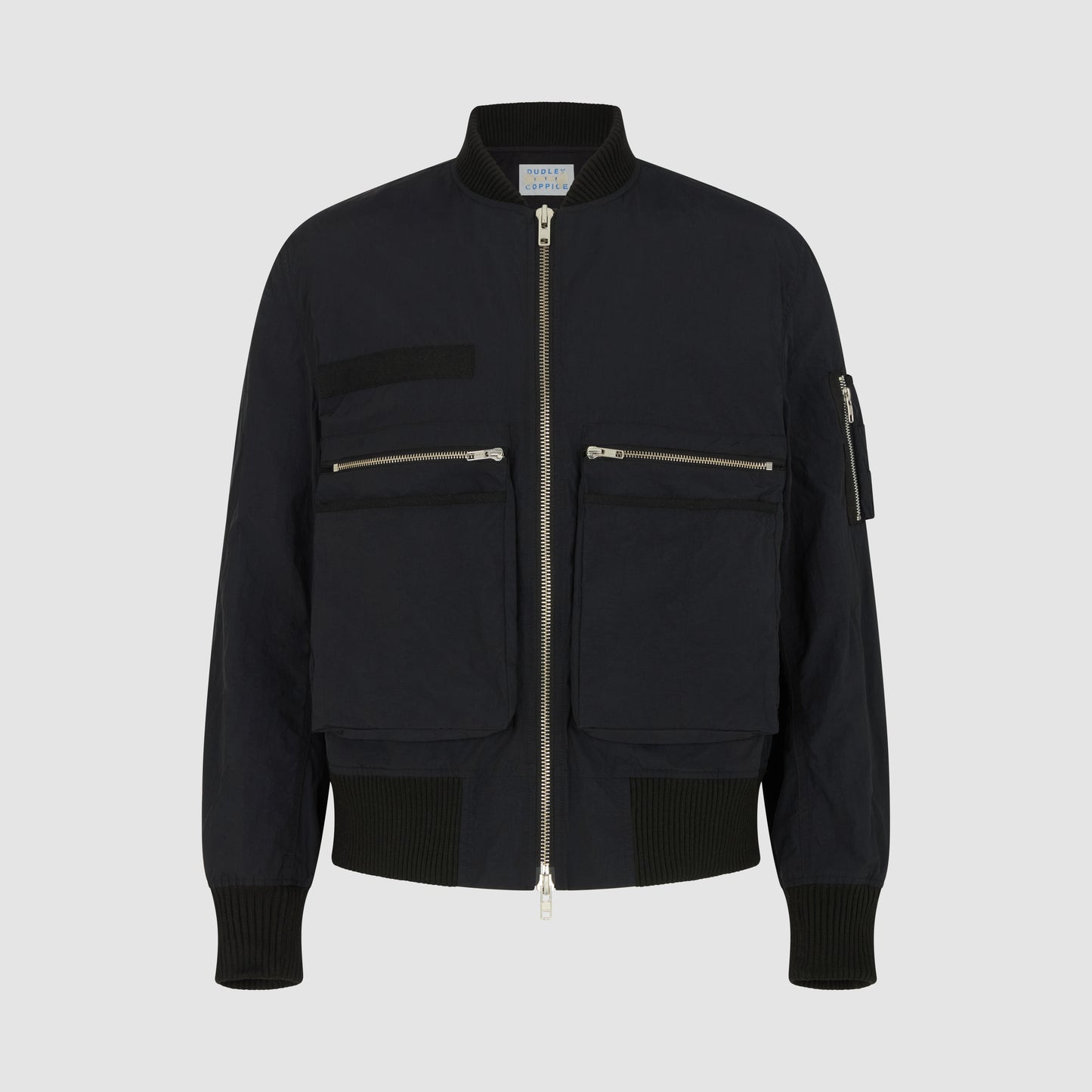 THE BORDE HILL BOMBER JACKET - ONYX TAFFETA