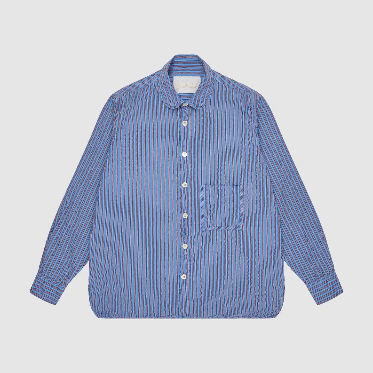 GARDENERS SHIRT - SUNSET SEERSUCKER
