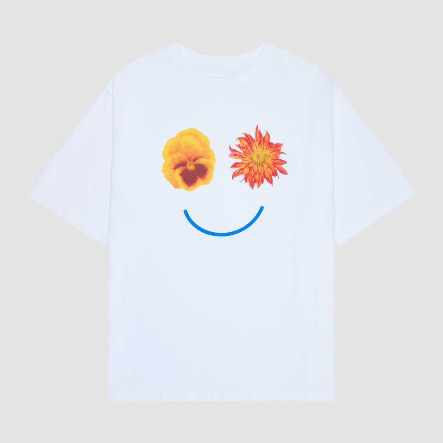 HAPPY FLOWERS T-SHIRT - WHITE