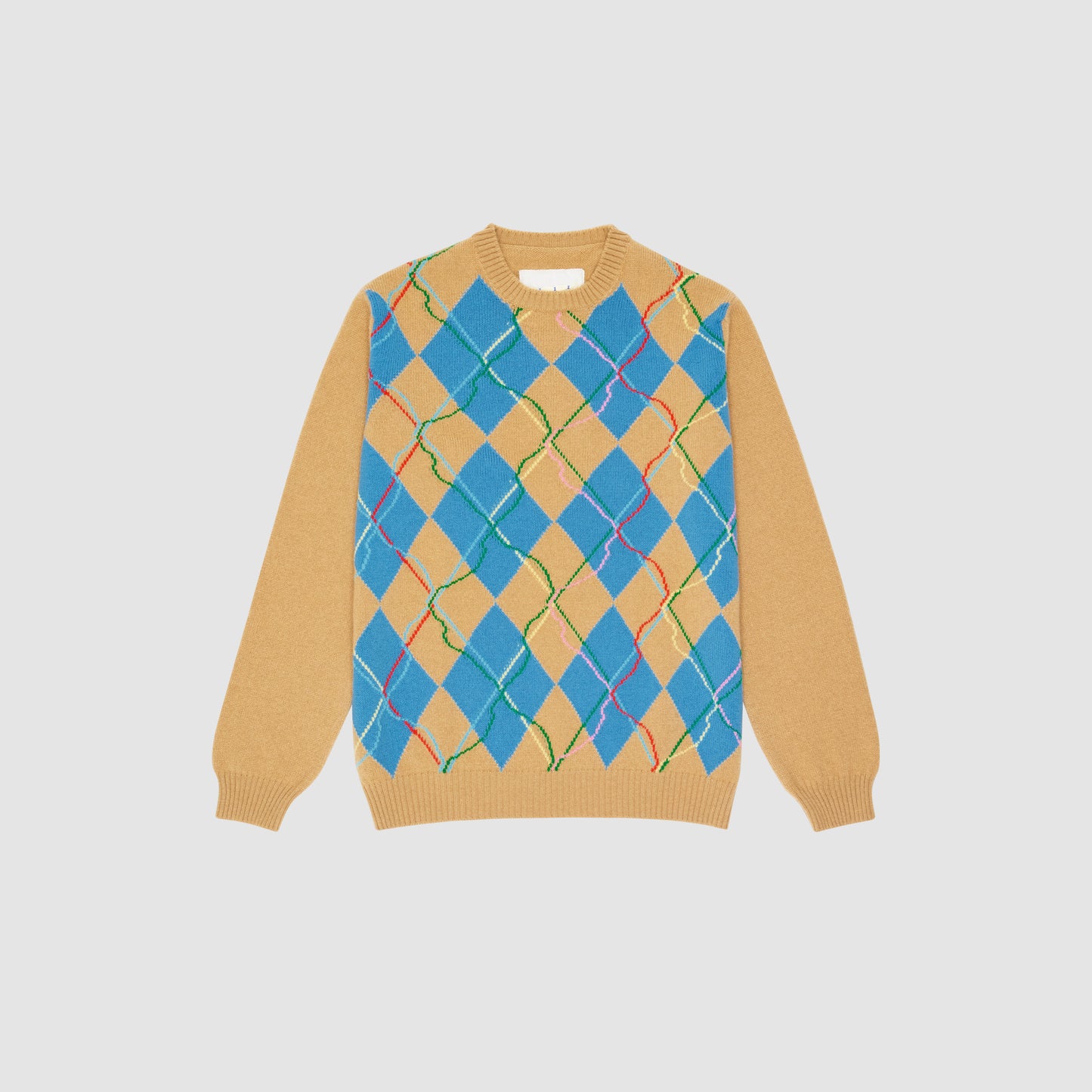 WILD GARDEN ARGYLE KNITTED JUMPER