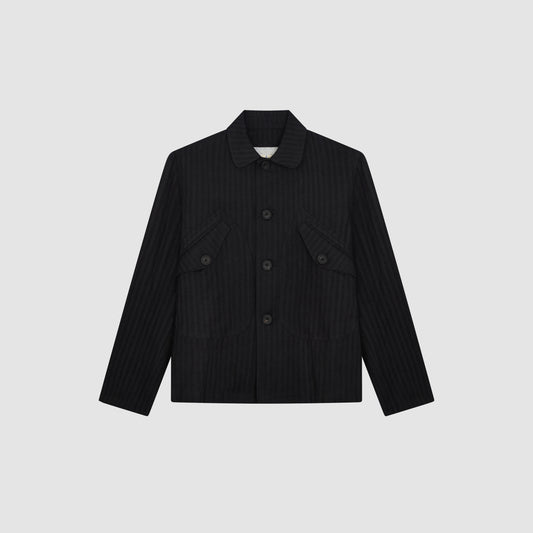 THE ORCHARD JACKET - LINEN SEERSUCKER