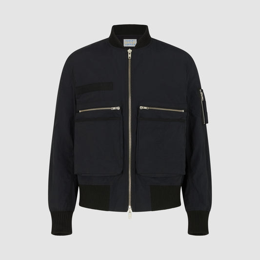 THE BORDE HILL BOMBER JACKET - ONYX TAFFETA
