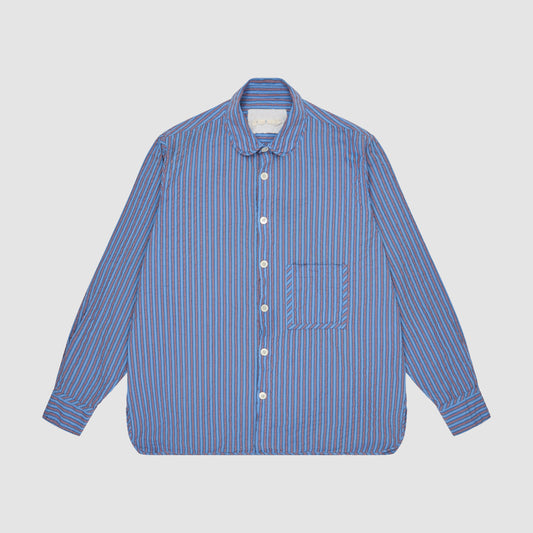 GARDENERS SHIRT - SUNSET SEERSUCKER