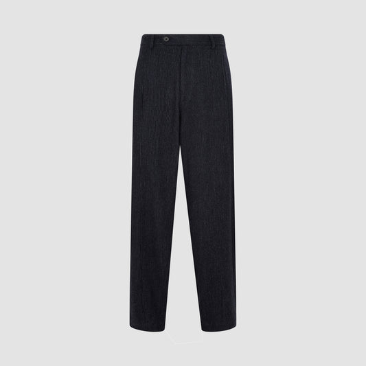 THE PLEATED TROUSERS - CHALK STRIPE