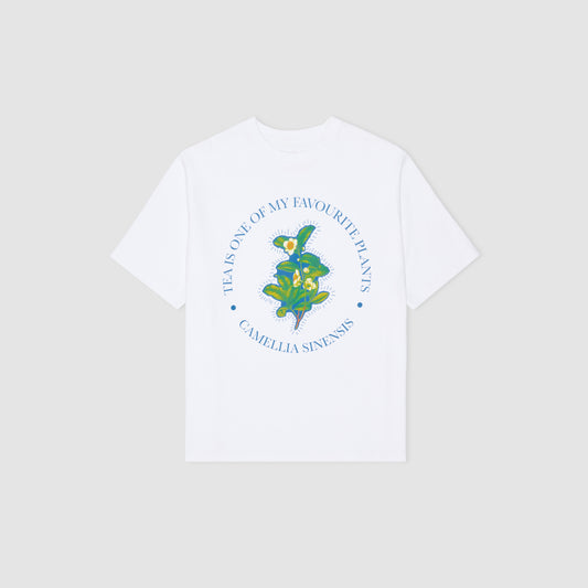MY FAVOURITE PLANT IS TEA T-SHIRT - WHITE